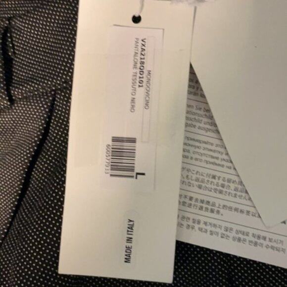 Massimo Rebecchi belted Tweed Pants grey L - Picture 5 of 8